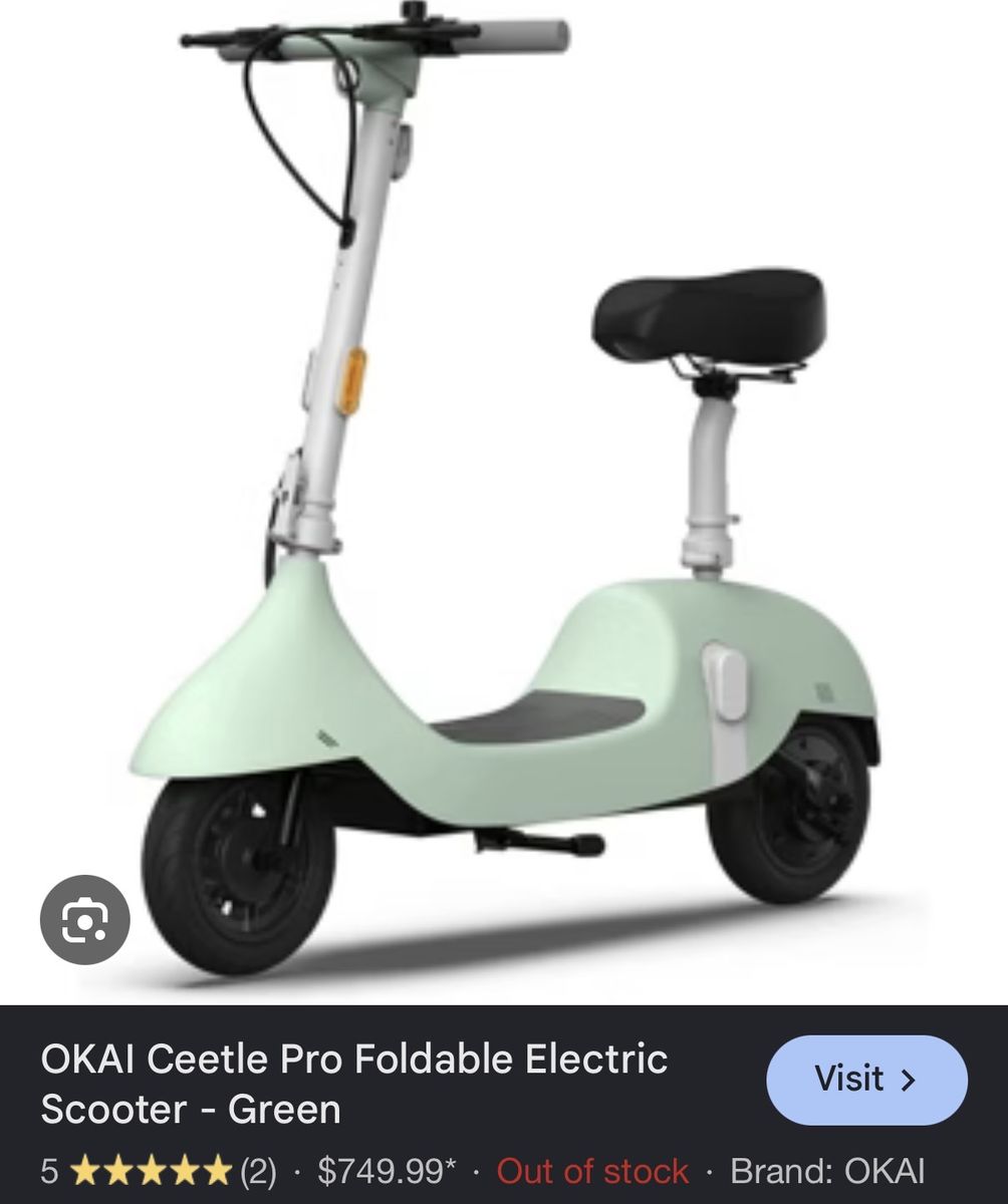OKAI Ceetle Pro Foldable Electric Scooter - Green