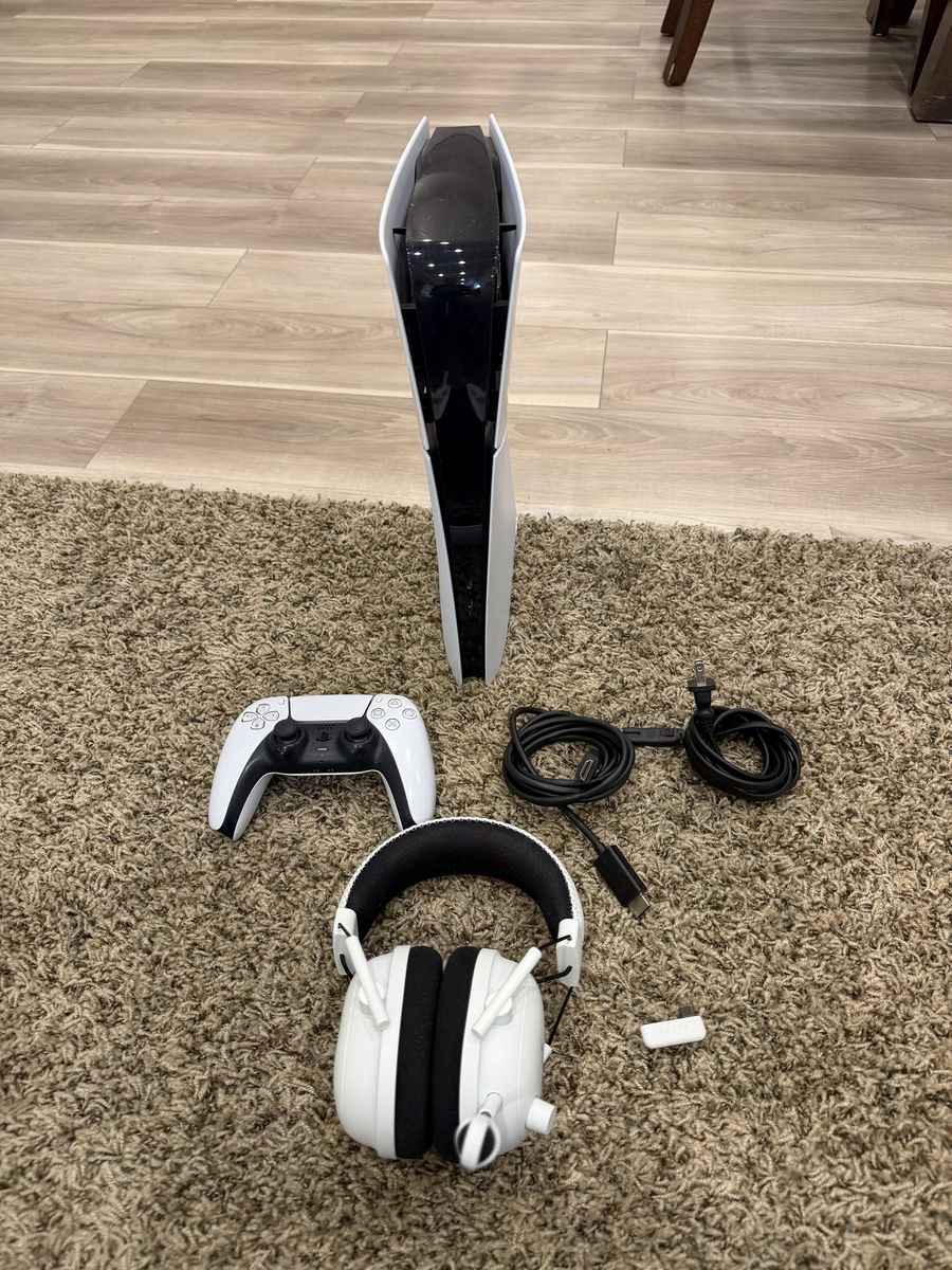 Sony PlayStation 5 Dig Edition Console with Controller, Headset & Cables - Excellent Condition