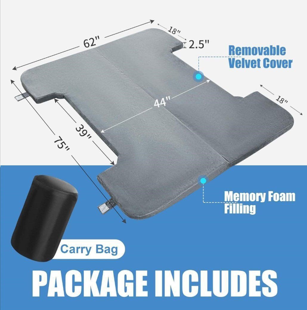 NEW Truck Bed Mattress Puncture Proof Camping Sleeping Pad Memory Foam 6ft & 6.5ft beds
