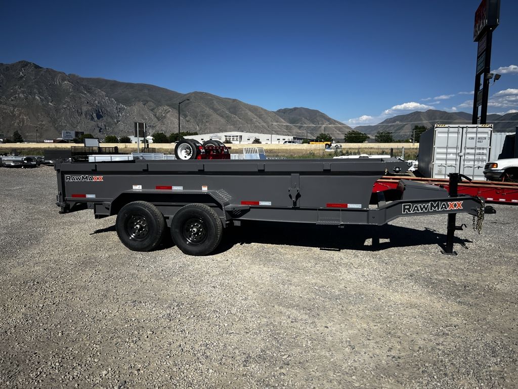 2026 RawMaxx 7x16 GDX Heavy Duty Scissor Lift Dump