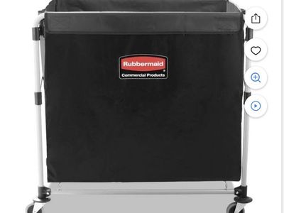 Rubbermaid Commercial Collapsible X-Cart – 8 Bushel