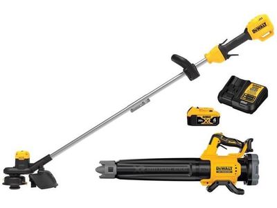 DEWALT 20V MAX XR Cordless String Trimmer and Axial Leaf Blower Combo Kit