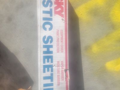 Husky 4 mil.12 ft. x 100 ft. Clear 4 mil Plastic Sheeting