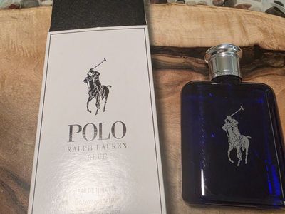 Ralph Lauren Polo Blue Eau de Toilette Spray for Men - 4.2 oz / 125 ml - New in Box