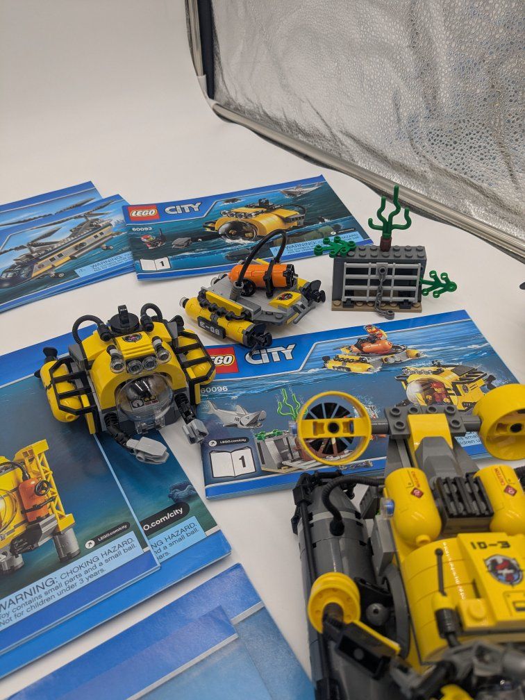 Lego City Deep Sea Bundle of 4 w/instructions