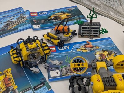 Lego City Deep Sea Bundle of 4 w/instructions