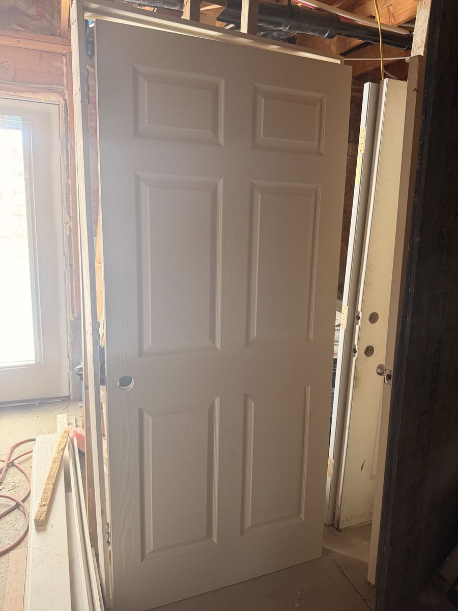 36 Inch Interior Door, Solid Core Six Panel