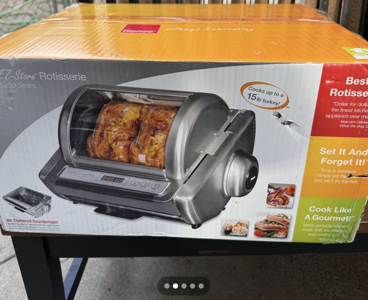 New  Ronco Showtime Ez-Store Large Capacity