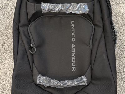 Under Armour Black Hustle 5.0 Carry-on / Carry On Roller Bag with Cordura Fabric - New with Tags