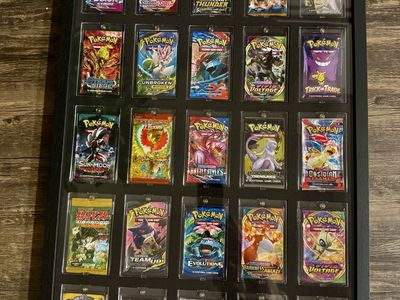 Pokémon framed wrappers (no cards) some as old as Japanese Jungle 1997 - Vintage