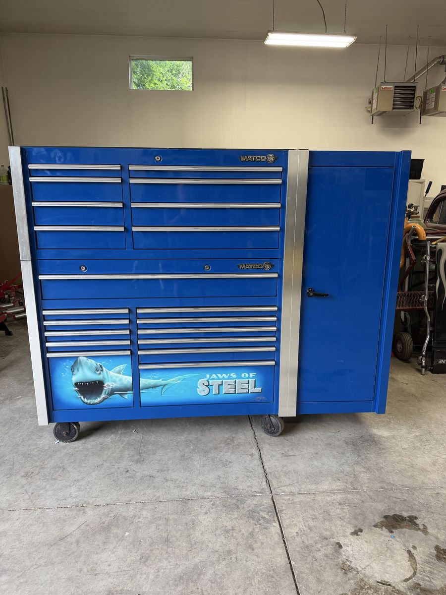 MATCO toolbox, jaws of steel special edition. Full of tools