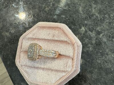 Pave Rose by Effy Diamond Square Ring
