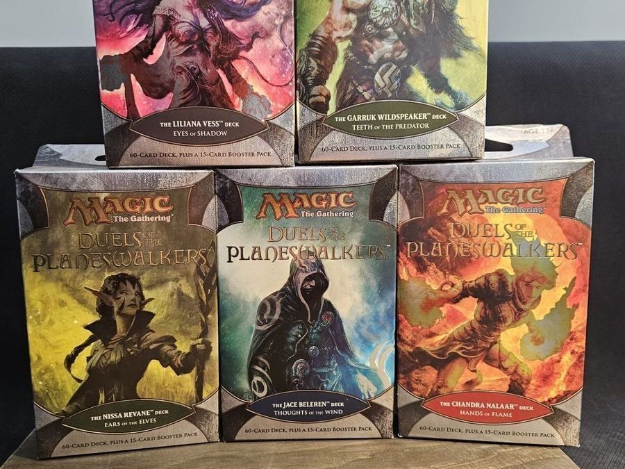 Magic the Gathering - DUELS OF THE PLANESWALKERS DECK Set of 5 MtG Chandra Nissa Garruk Liliana Jace - Factory Sealed!!