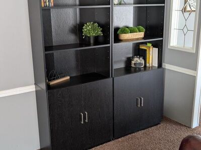 1- Black IKEA Bookshelf
