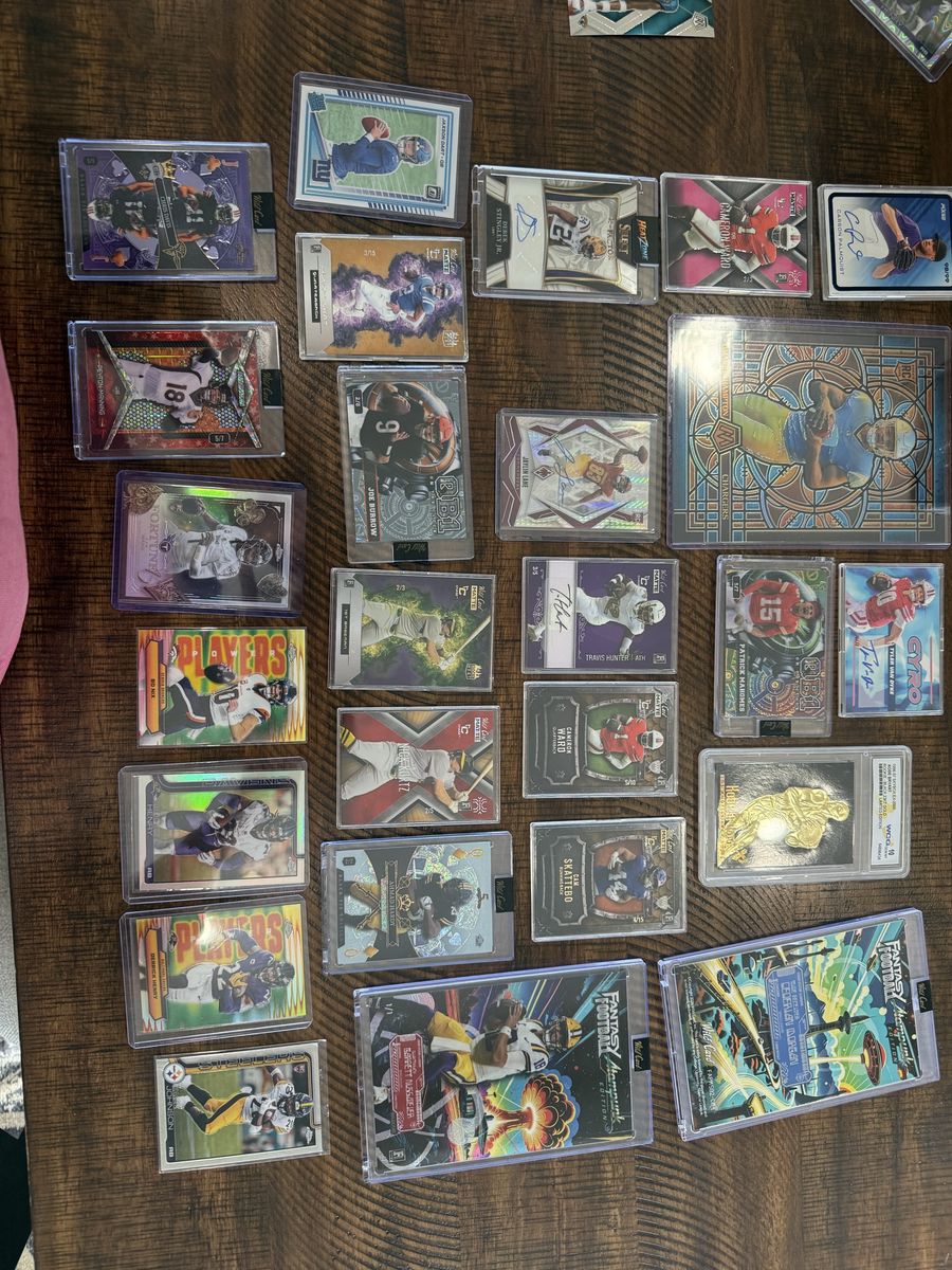 Lot of Football Sports Trading Cards - Joe Burrow, Derrick Henry, Justin Herbert, Patrick Mahomes & More
