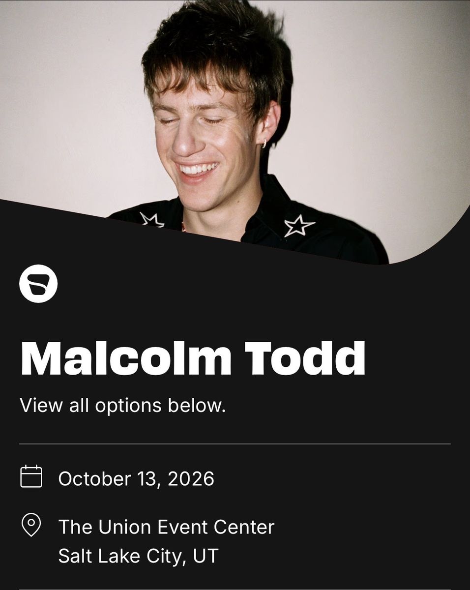 Looking for Malcolm Todd vip tickets. I’ll pay