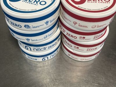 8 cans nicotine free pouches by NECTR