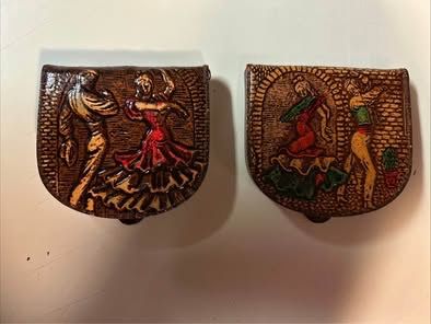Leather coin pouches