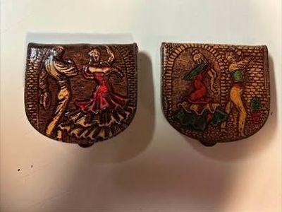 Leather coin pouches