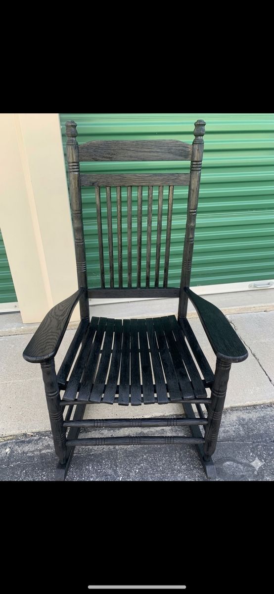 Beautiful Black Cracker Barrel Porch Rocker