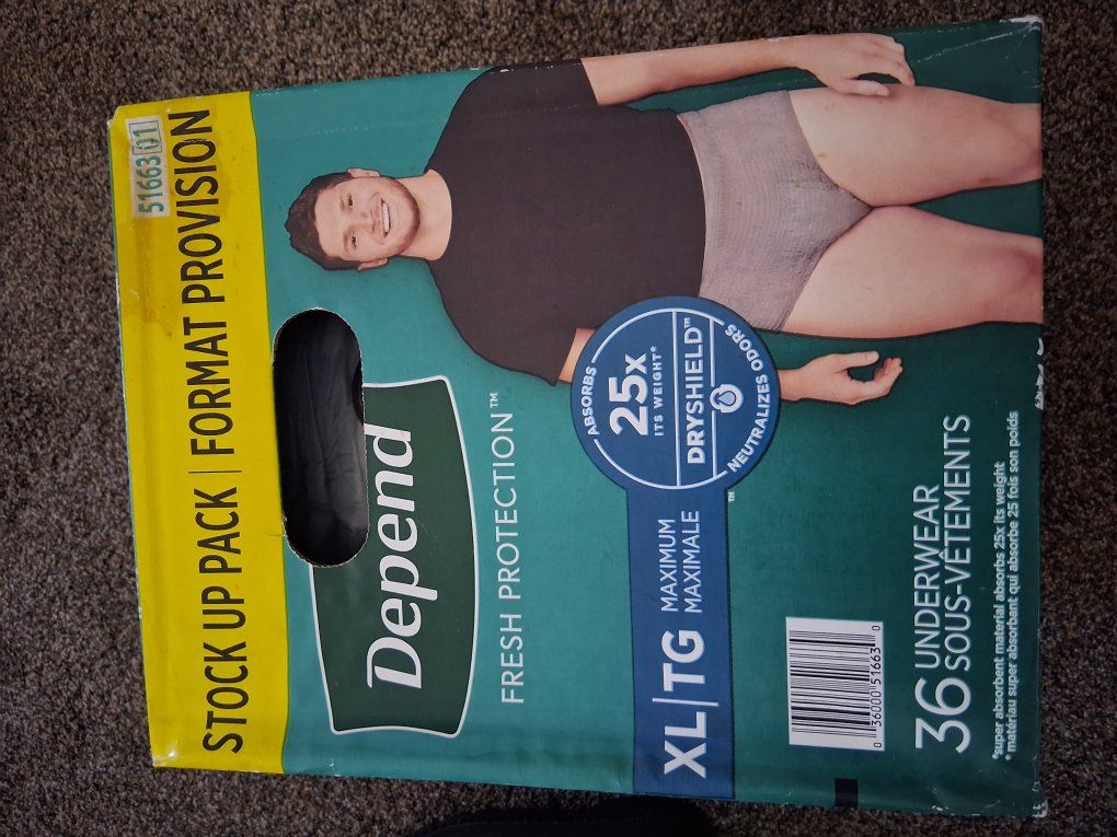 Men's XL  DEPENDS