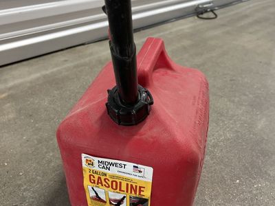 Midwest Can 2-Gallon Red Gasoline Fuel Container with Spout