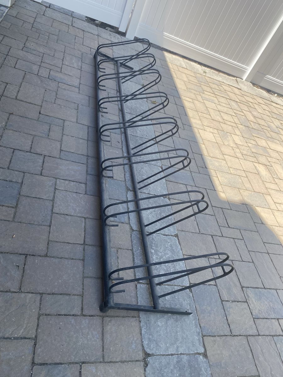 Iron (metal) bike rack