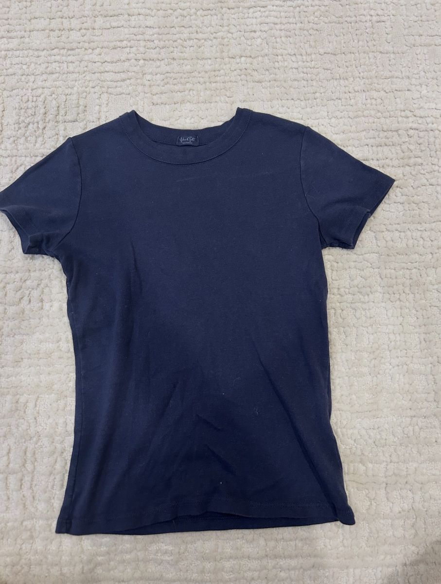 Brandy Melville Navy Blue Short Sleeve T-Shirt - Women's Top, Worn Few Times