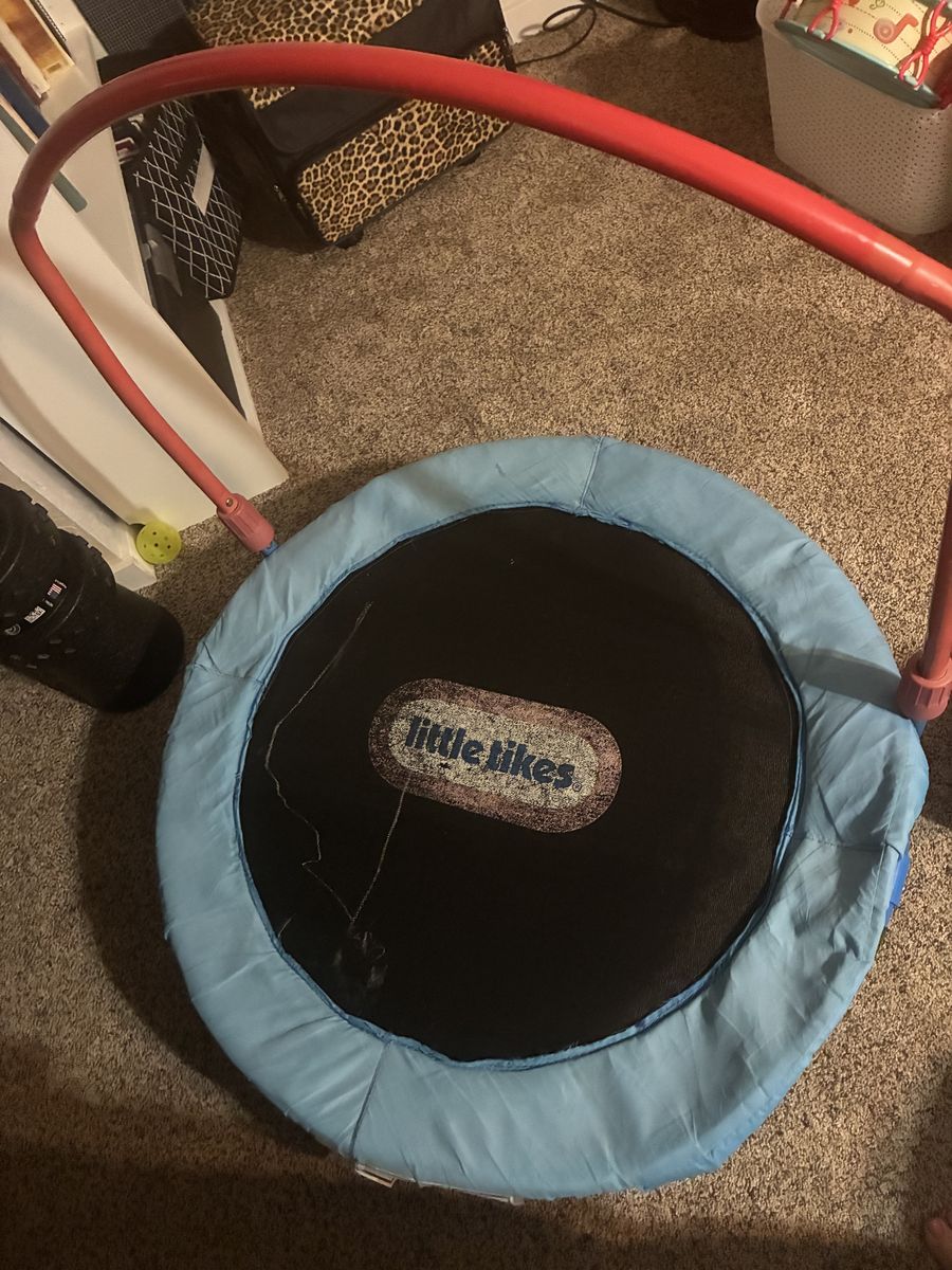 Free Little Tikes 3-Foot Toddler Trampoline with Safety Handle Bar