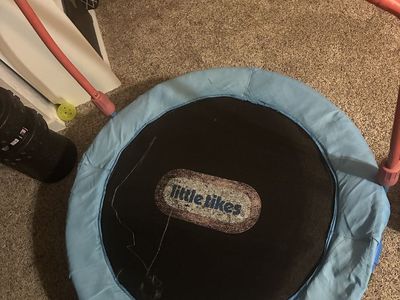 Free Little Tikes 3-Foot Toddler Trampoline with Safety Handle Bar