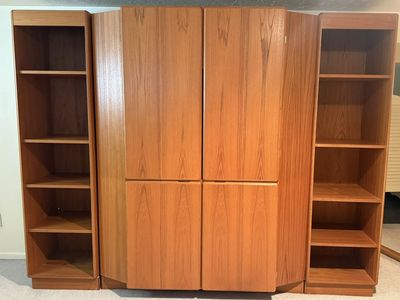 6 piece Oak Entertainment Center
