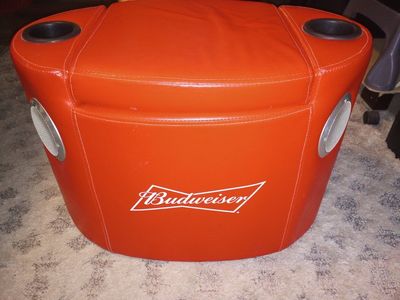 Budweiser cooler with Bluetooth and speakers