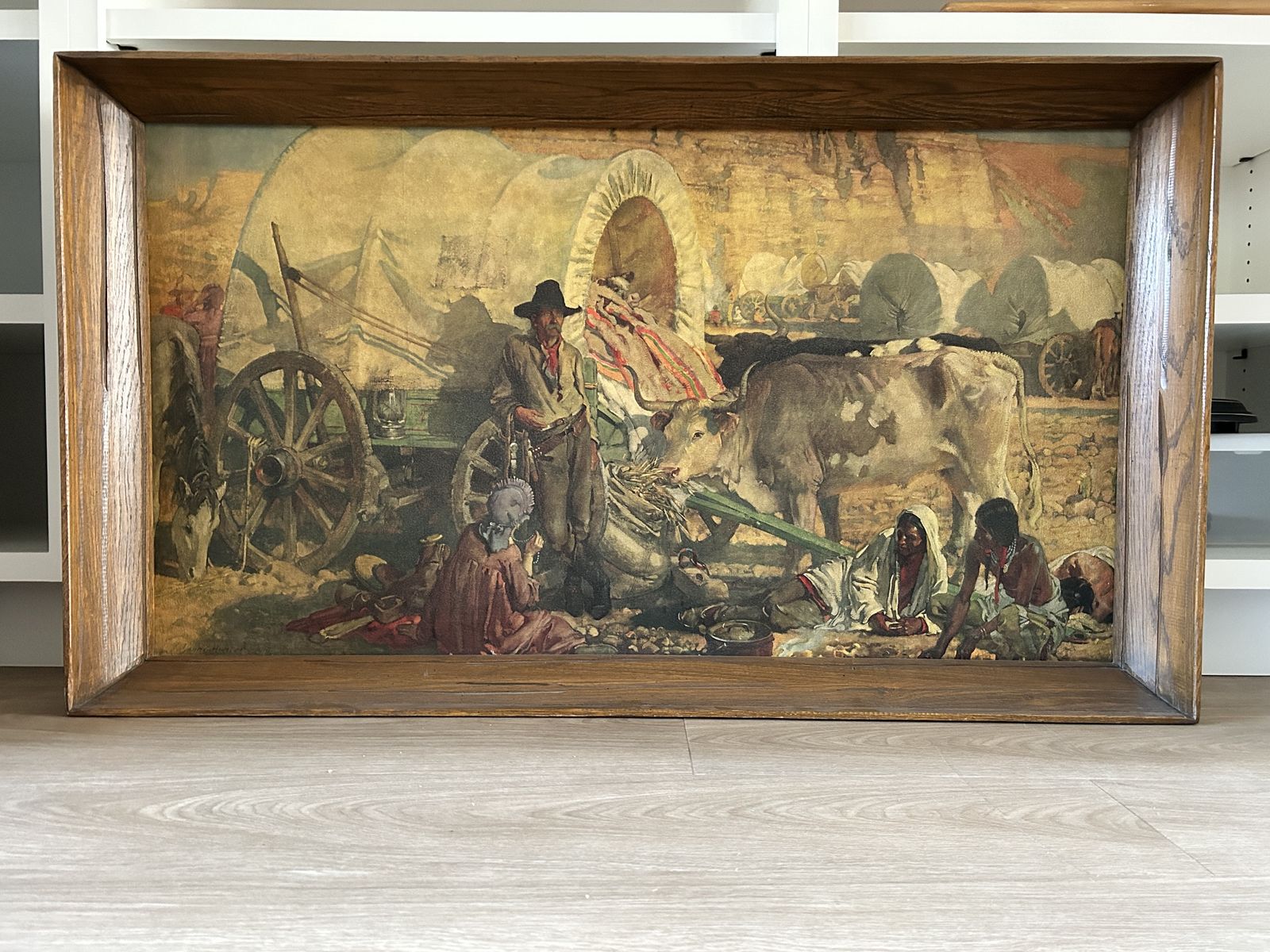 A. Brandt Ranch Oak “Santa Fe Trail” Lithograph – John Young-Hunter – 50”