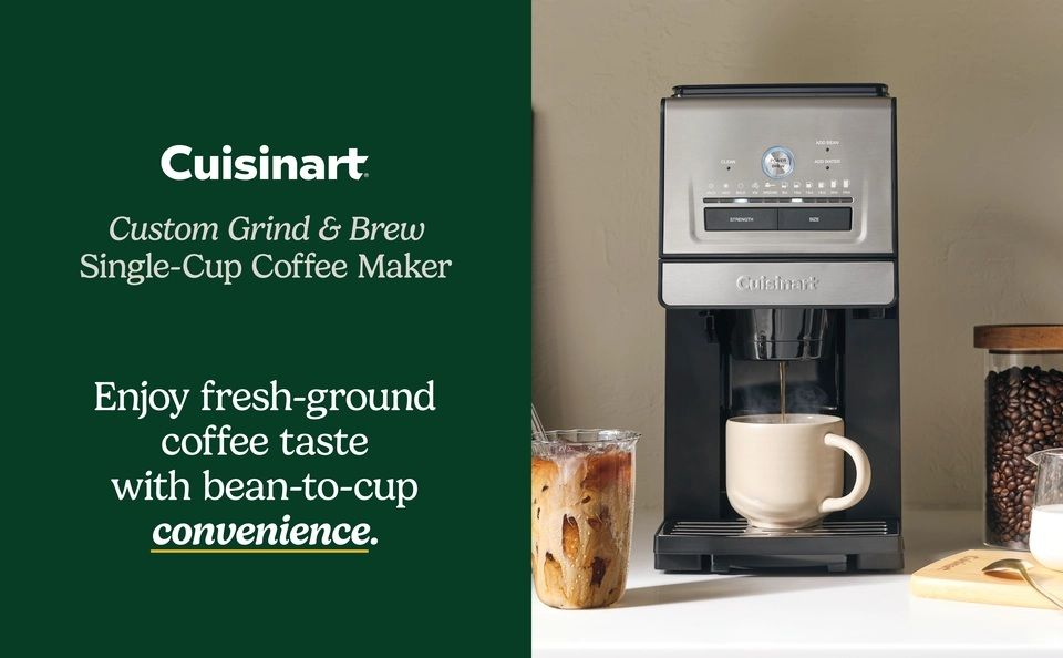 Cuisinart DGB-30 Custom Grind & Brew Single Cup Coffee Maker 1969214 #104381