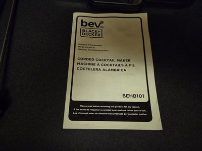 Black and Decker cocktail maker