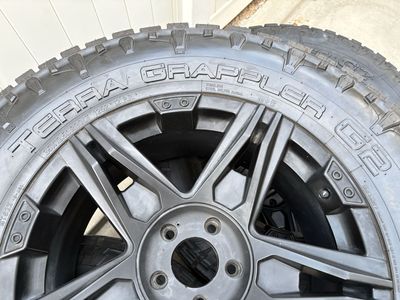 20” Jeep Wrangler Wheels with 35" Nitto Terra Grappler G2 Tires