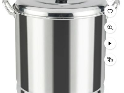 vasconia aluminum 27.5 quart steamer pot