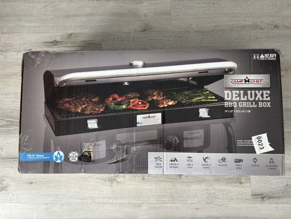 Camp Chef BBQ GRILL BOX 14' x 32 • 35.5 x 81.2 CM