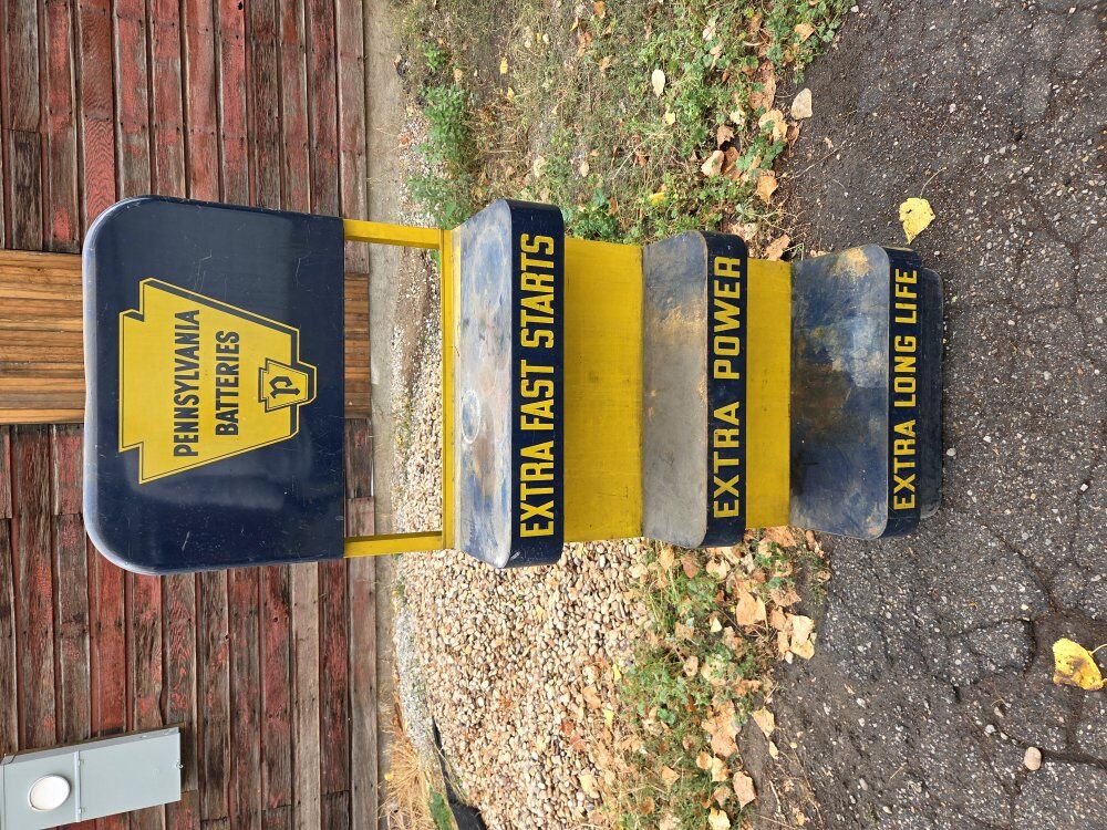 vintage Battery Stand