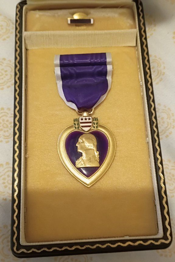 Authentic Purple Heart Medal w/ Original Presentation Box - Military Award Collectible