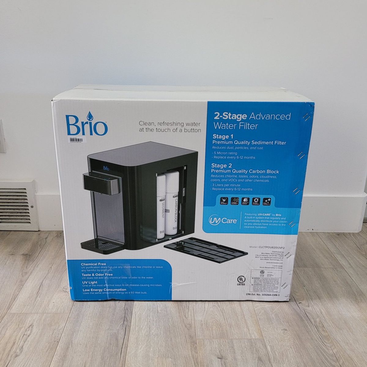 NEW- Brio 2 Stage Countertop Water Dispenser