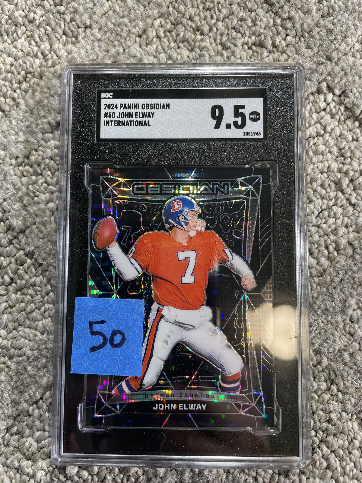 John Elway Denver Broncos graded slabs