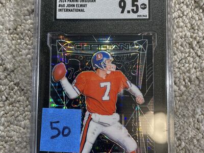 John Elway Denver Broncos graded slabs