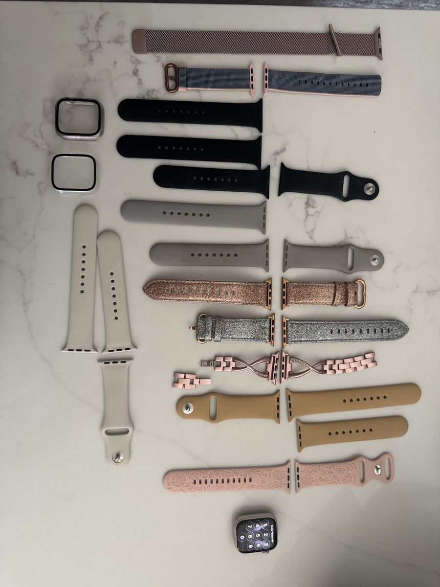 Apple Watch 7 with accessories