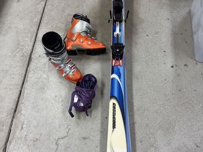 Garmont AT Ski Boots Size 29.0 with Freeride Skis and Skins