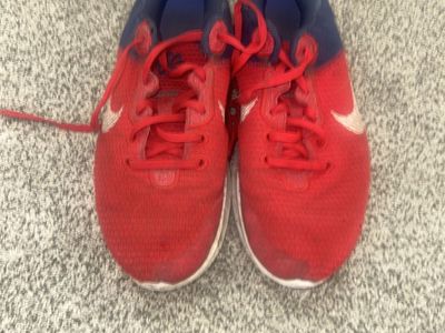 Nike Red & Blue Athletic Sneakers size 8
