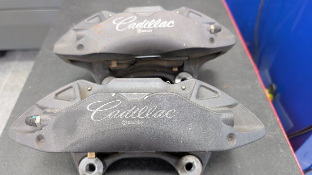 Cadillac ATS J55 Brembo 4 Piston Front Brake Calipers Pair 84544154 84544155    OBO...