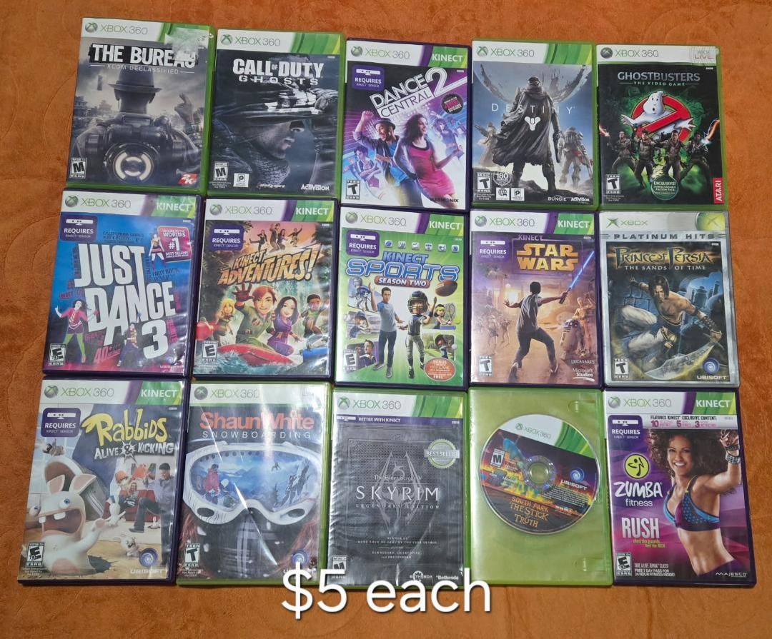 Xbox 360 games $5 each including Just Dance 3~ trades considered!