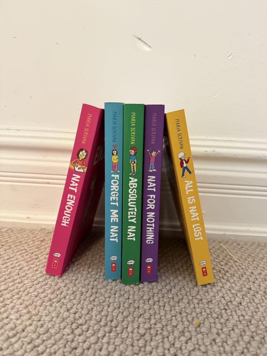 nat enough graphic novel series book set 1-5.
