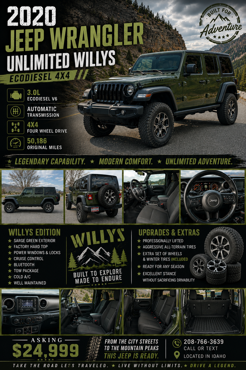 2020 Jeep Wrangler Unlimited Willys